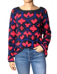 Sweater peludo multicolor