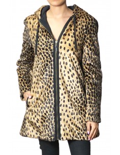 Abrigo cheetah pelo corto
