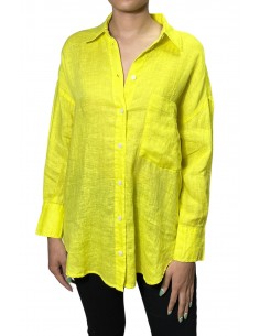 Camisa lino amarillo